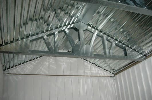 Konstrukcja dachu od wnętrza
